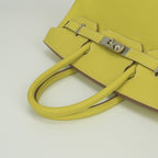 Hermes Birkin 30 Candy 30 Tote Epsom Soufre Grimuet Gray Mouette Yellow — view 4