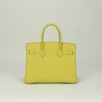 Hermes Birkin 30 Candy 30 Tote Epsom Soufre Grimuet Gray Mouette Yellow — view 3