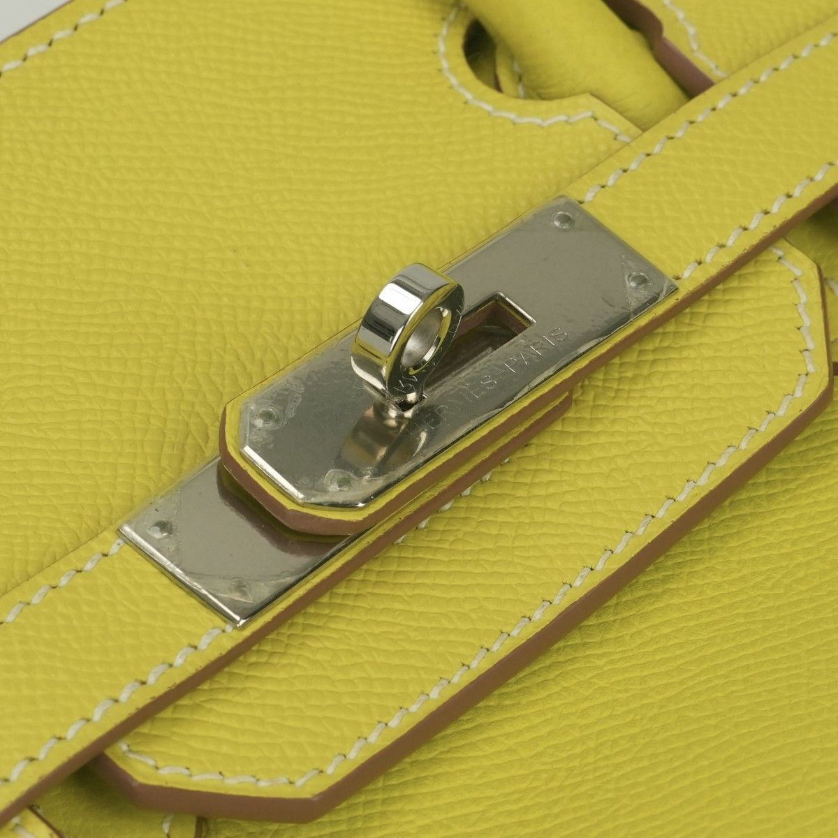 Hermes Birkin 30 Candy 30 Tote Epsom Soufre Grimuet Gray Mouette Yellow — view 7