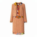 Chanel Tweed Suit Jacket No Top Skirt Set