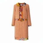 Chanel Tweed Suit Jacket No Top Skirt Set