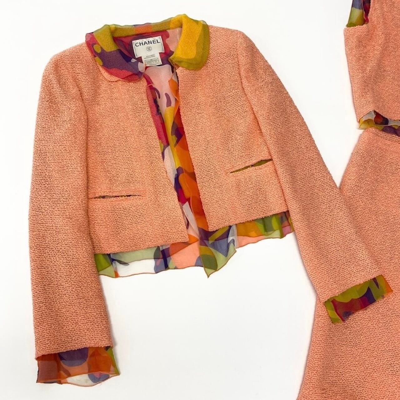 Chanel Tweed Suit Jacket No Top Skirt Set — view 4