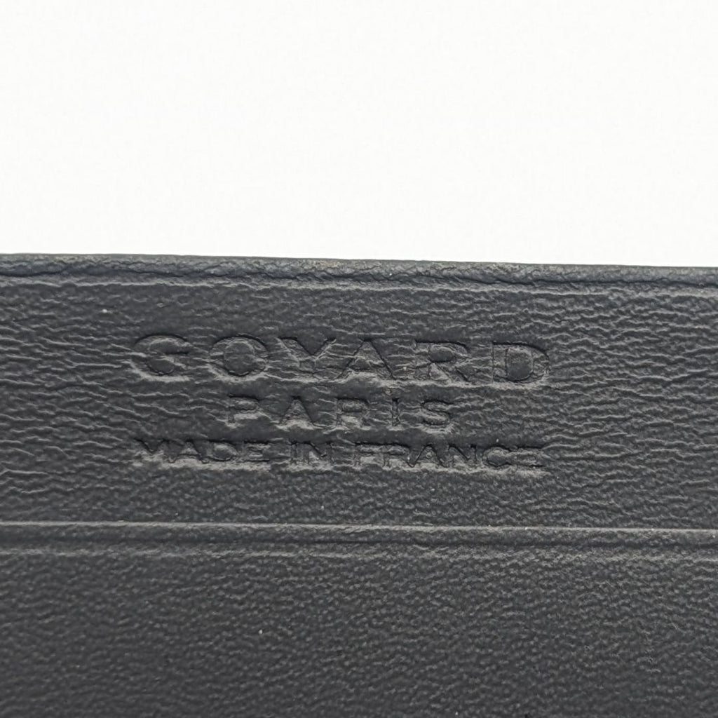 Goyard Saint Sulpice Din Herringbone Gray Card Case Business Holder — view 3