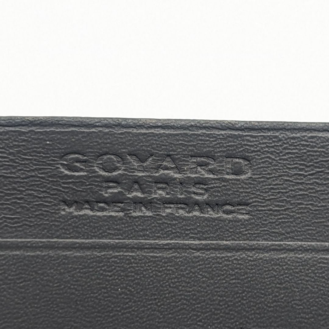 Goyard Saint Sulpice Din Herringbone Gray Card Case Business Holder — view 3