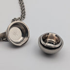 Louis Vuitton Corriem Necklace Silver Space Shuttle Rocket Moon — view 4