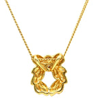 Dior Necklace Leaf Motif Yellow Gold Diamond 18K — view 2