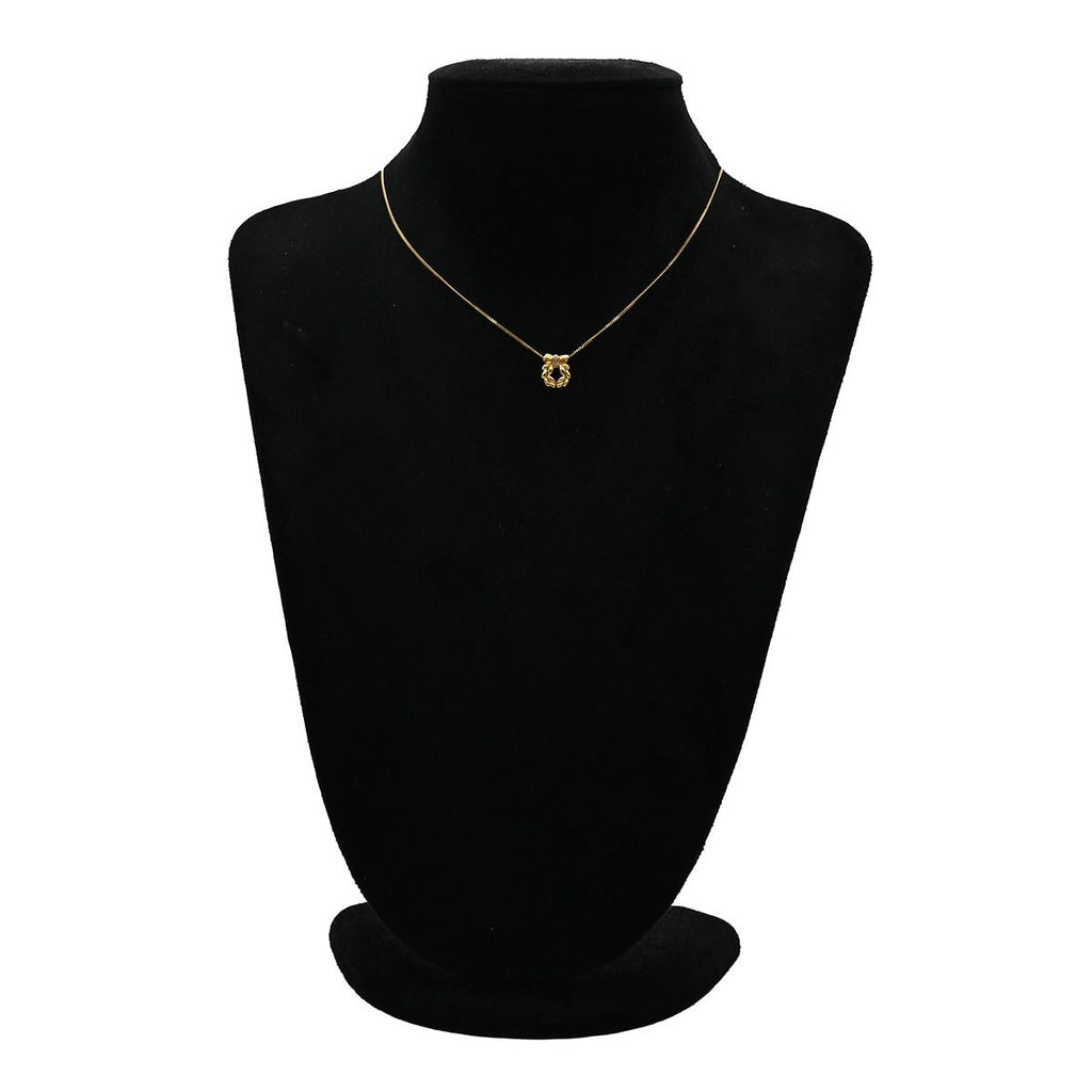 Dior Necklace Leaf Motif Yellow Gold Diamond 18K — view 8