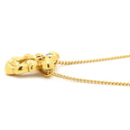 Dior Necklace Leaf Motif Yellow Gold Diamond 18K — view 3