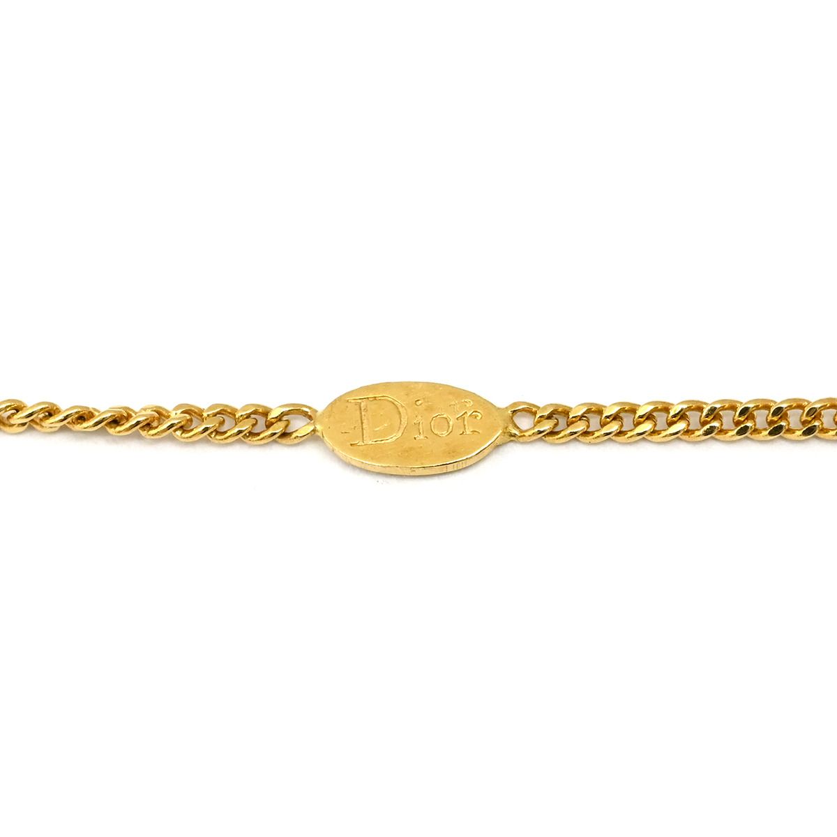 Dior Necklace Leaf Motif Yellow Gold Diamond 18K — view 6