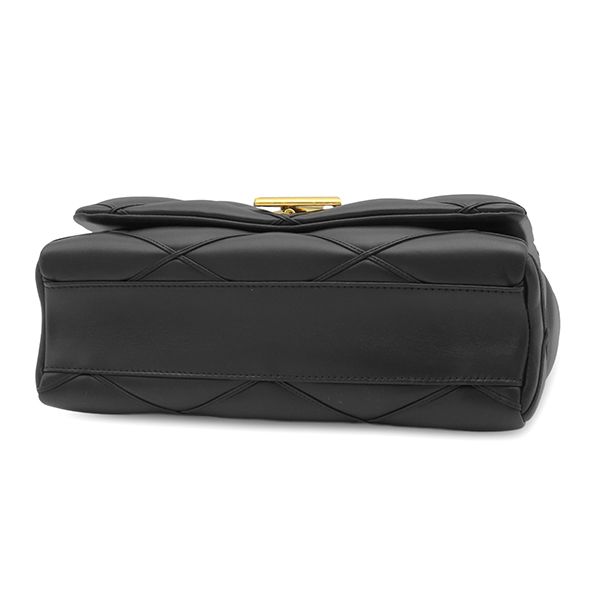 Louis Vuitton 2-Way Bag GM Lambskin Noir Gold LV Twist Lock Chain — view 3