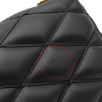 Louis Vuitton 2-Way Bag GM Lambskin Noir Gold LV Twist Lock Chain — view 5