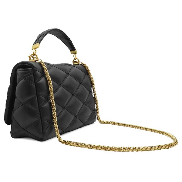 Louis Vuitton 2-Way Bag GM Lambskin Noir Gold LV Twist Lock Chain — view 2