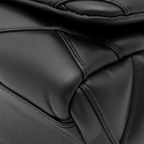 Louis Vuitton 2-Way Bag GM Lambskin Noir Gold LV Twist Lock Chain — view 4