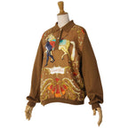 Hermes Vintage Shirt Knit Silk Reine All Over Pattern Sweater — view 4
