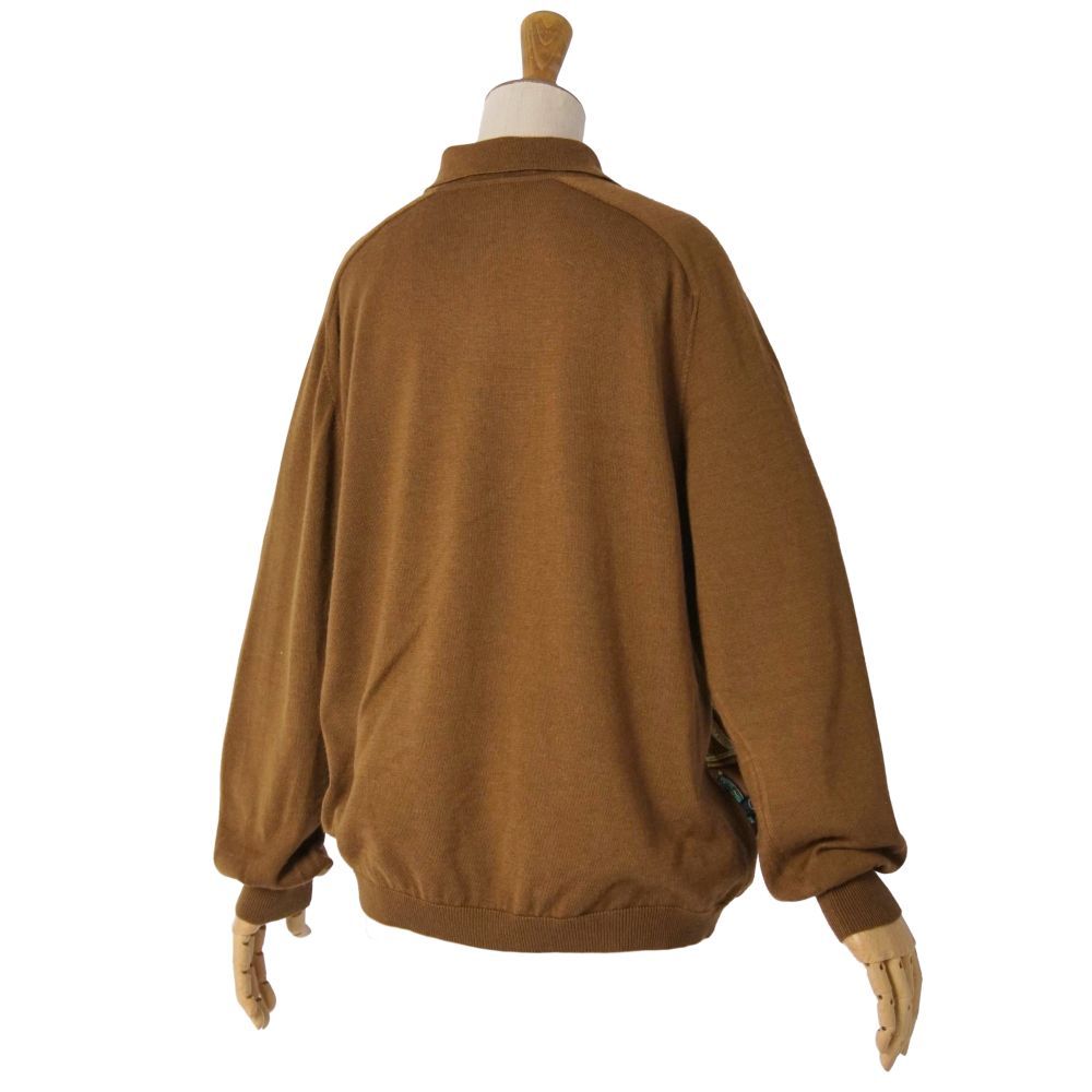 Hermes Vintage Shirt Knit Silk Reine All Over Pattern Sweater — view 5
