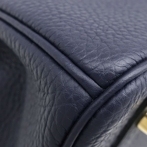 Hermes Handbag Birkin 30 Togo Blue Nuit Gold Navy — view 4