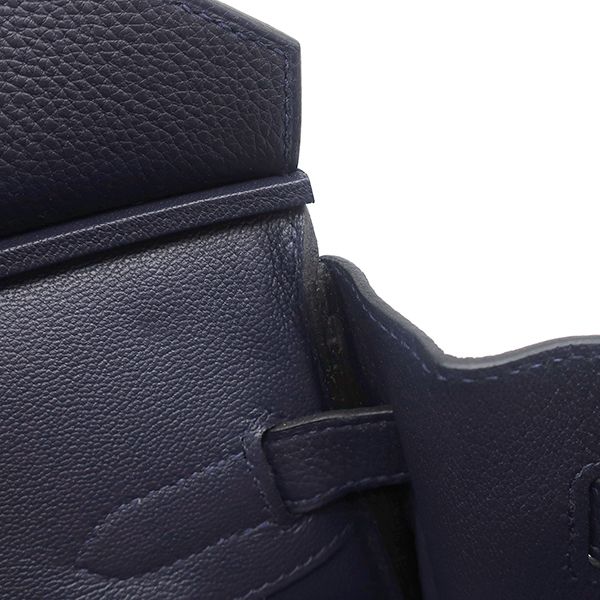 Hermes Handbag Birkin 30 Togo Blue Nuit Gold Navy — view 8
