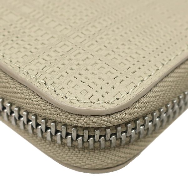 Loewe Wallet Linen Zip Around Organizer Leather Beige Silver Zip Anagram — view 4