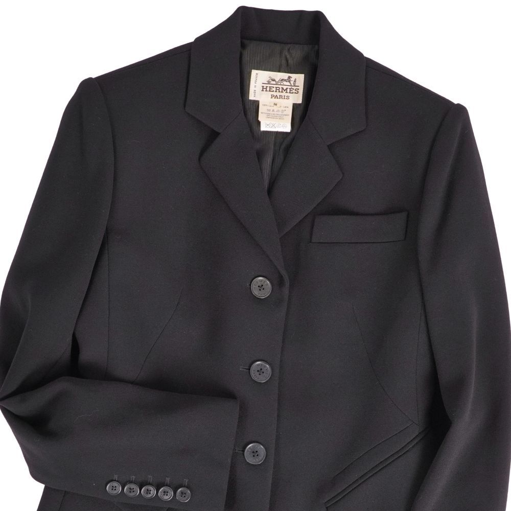 Hermes Vintage Jacket Tailored Wool — view 2