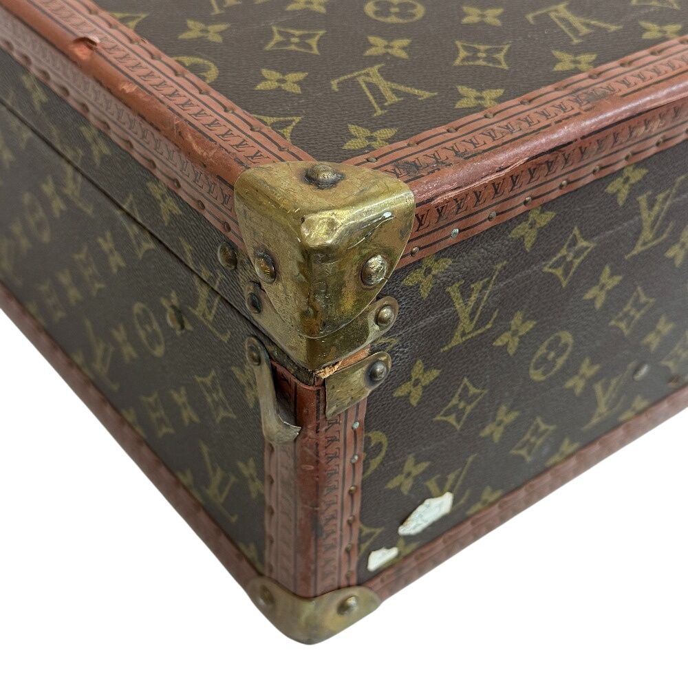 Louis Vuitton Bisten 60 Monogram Trunk Purse Suitcase Brown — view 3