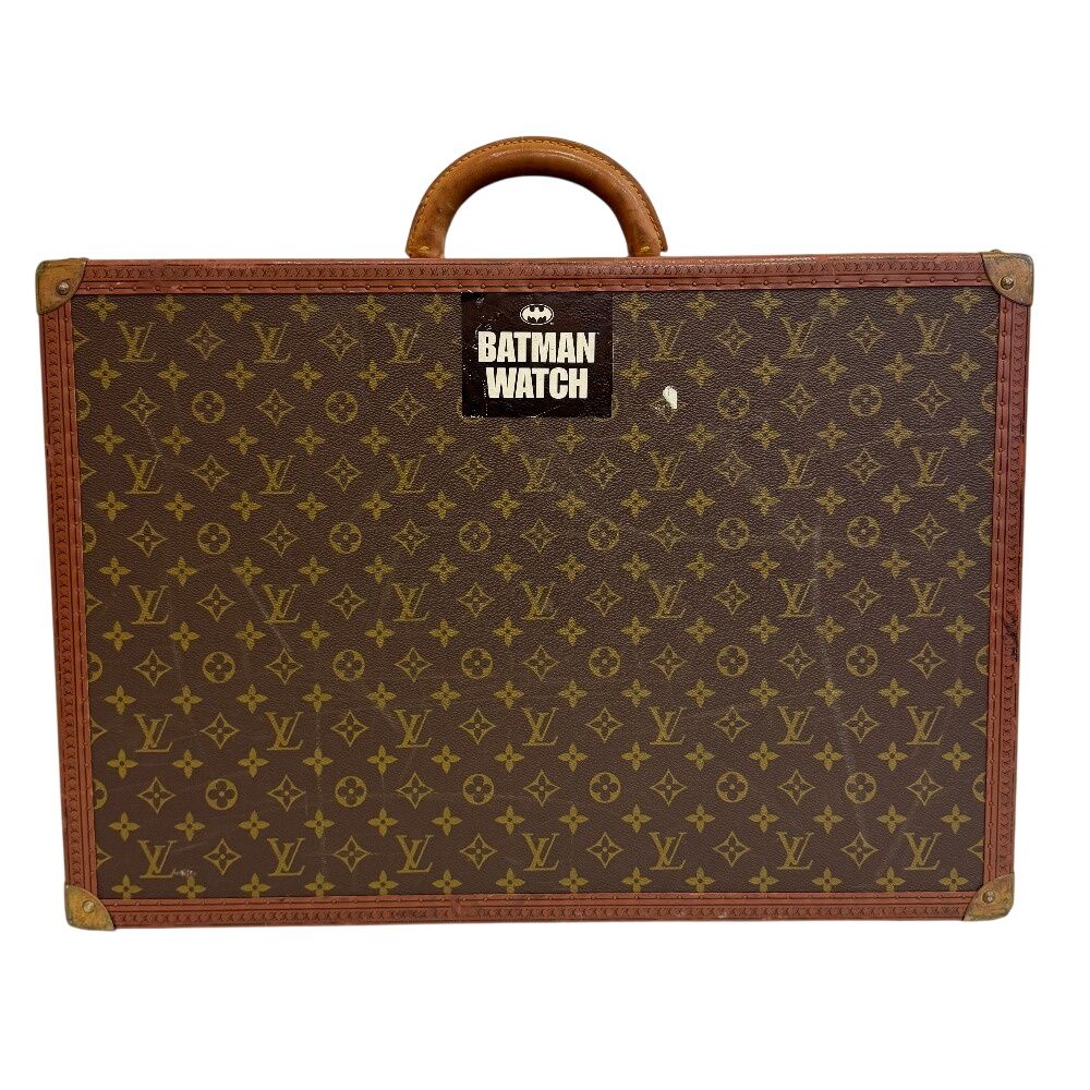 Louis Vuitton Bisten 60 Monogram Trunk Purse Suitcase Brown