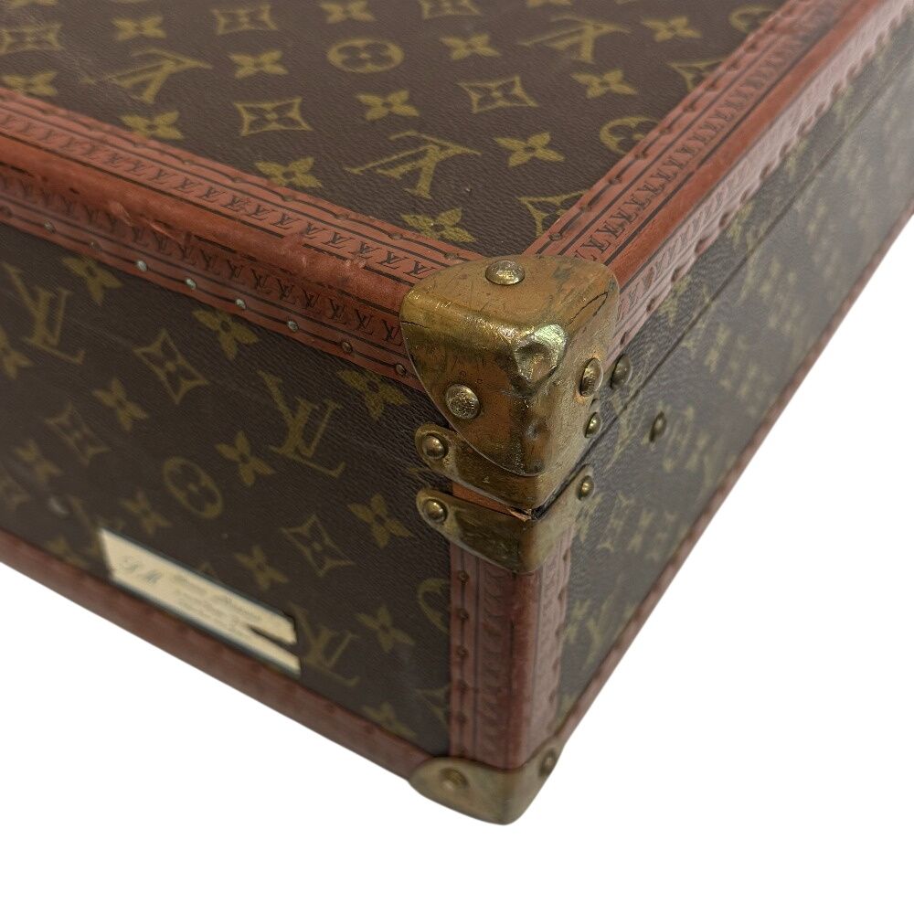 Louis Vuitton Bisten 60 Monogram Trunk Purse Suitcase Brown — view 2