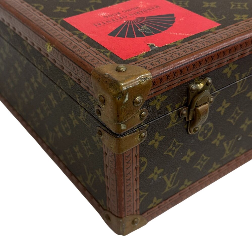 Louis Vuitton Bisten 60 Monogram Trunk Purse Suitcase Brown — view 6