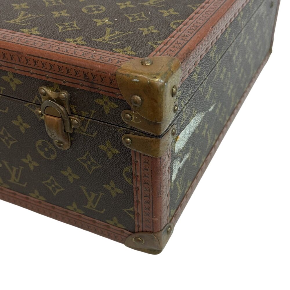 Louis Vuitton Bisten 60 Monogram Trunk Purse Suitcase Brown — view 5