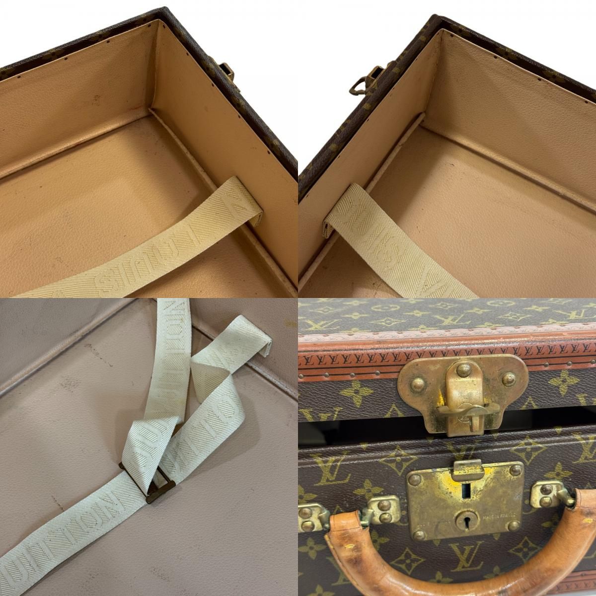 Louis Vuitton Bisten 60 Monogram Trunk Purse Suitcase Brown — view 8