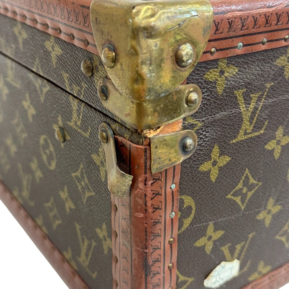 Louis Vuitton Bisten 60 Monogram Trunk Purse Suitcase Brown — view 4