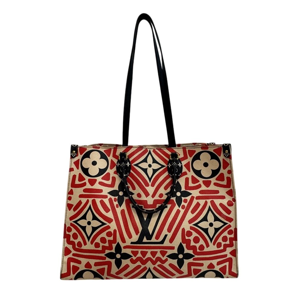 Louis Vuitton On The Go GM 2-Way Shoulder Handbag LV Crafty Tote Purse — view 2