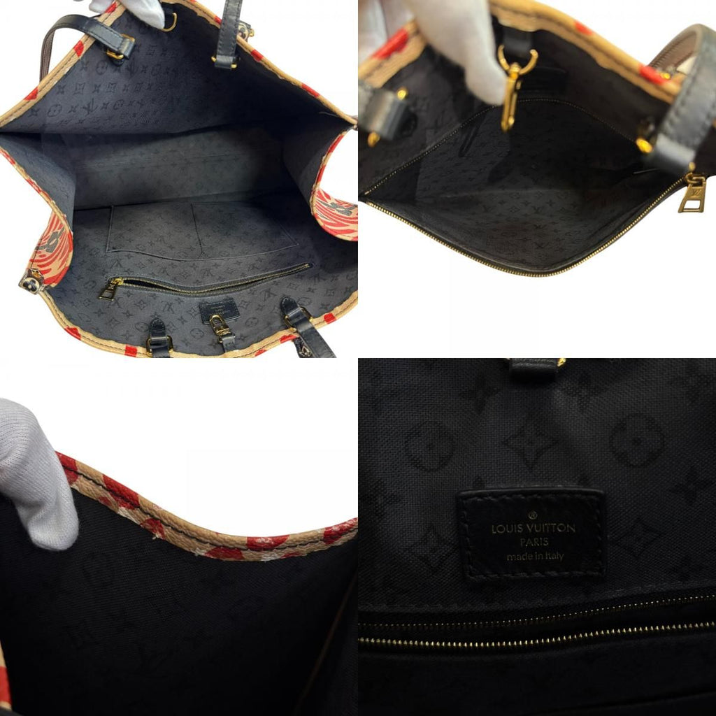 Louis Vuitton On The Go GM 2-Way Shoulder Handbag LV Crafty Tote Purse — view 8