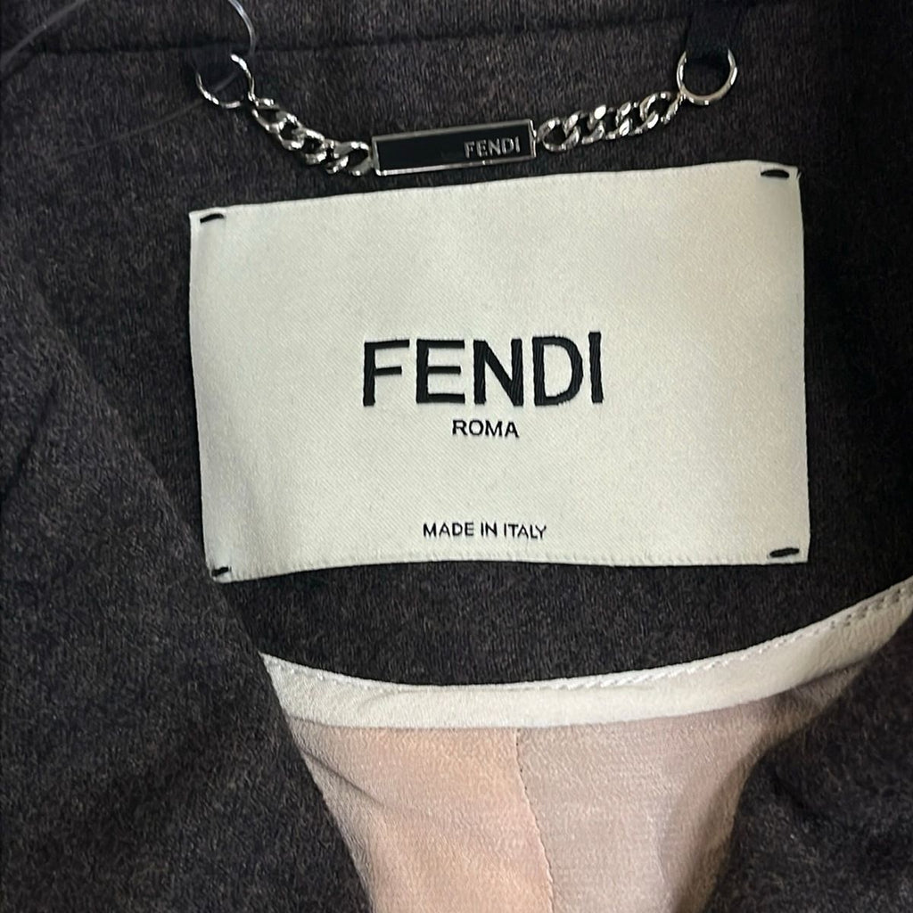 Fendi Jacket 38 S Dark Brown Long Sleeve Roma Autumn Winter — view 3