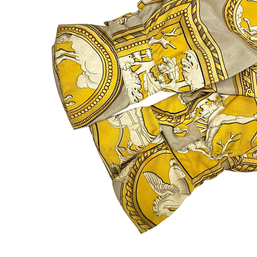 Hermes Carriage Pattern Long Sleeve T-Shirt Beige — view 5