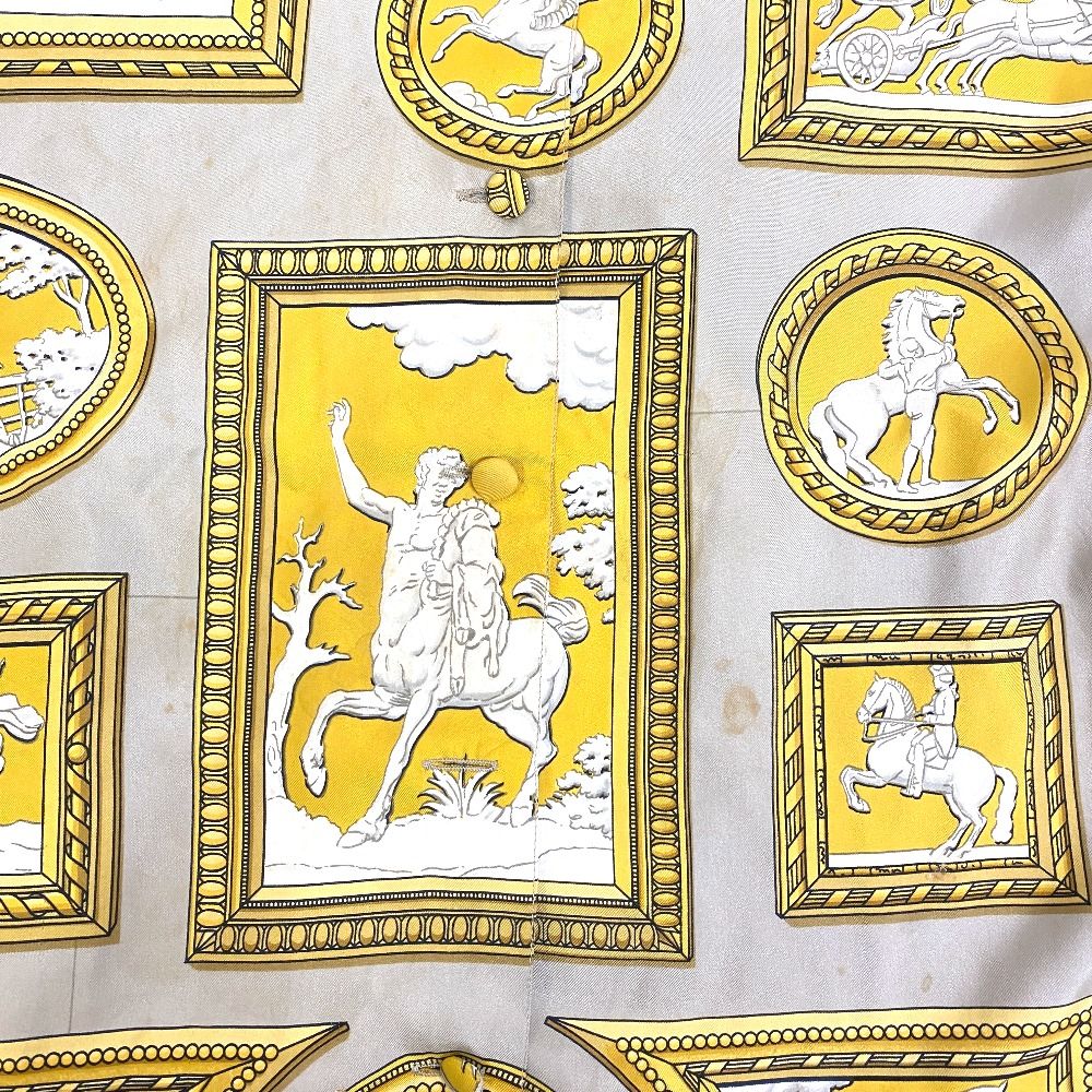 Hermes Carriage Pattern Long Sleeve T-Shirt Beige — view 3