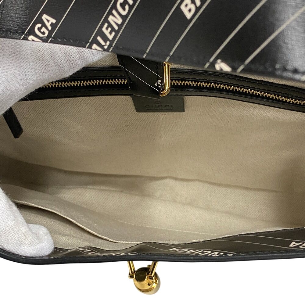 Gucci the Hacker Valencia Shoulder Bag Jackie Purse Black — view 7