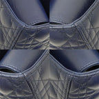 Dior Lady Dior Large Cannage Navy Gold Tote Bag — view 8