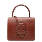 Loewe Barcelona Handbag Brown Leather
