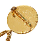 Chanel CC Logo Quilted Vintage Brooch 25 Gold Plated — view 3