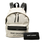 Saint Laurent Rive Gauche Backpack White Linen Leather — view 7