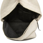 Saint Laurent Rive Gauche Backpack White Linen Leather — view 4