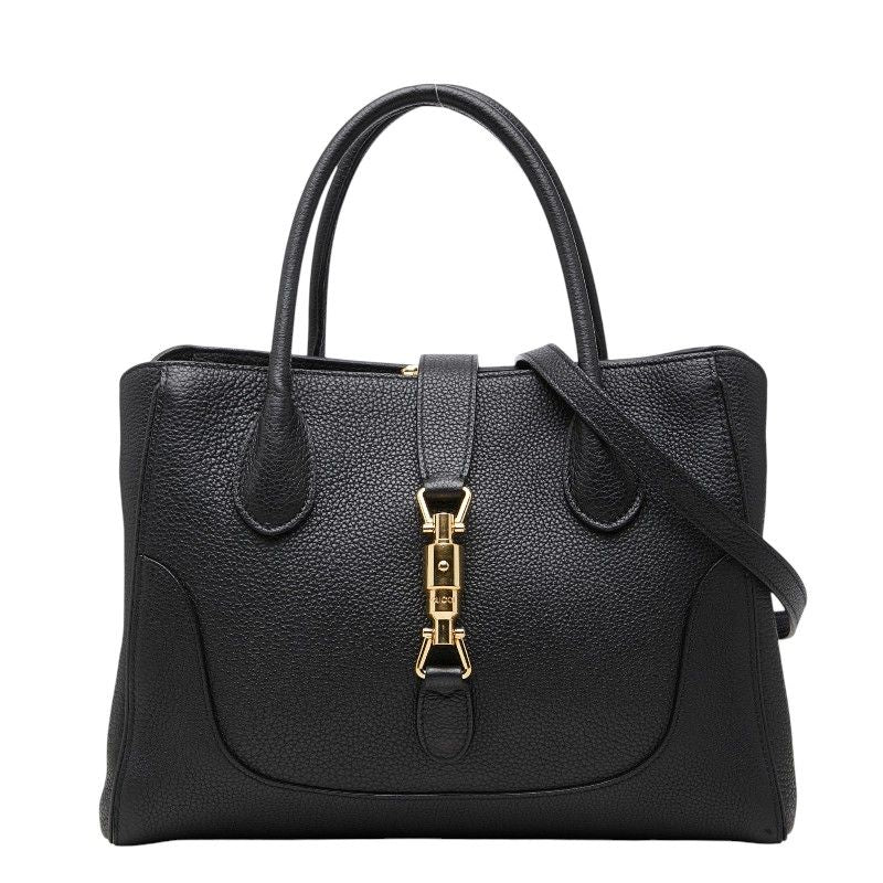 Gucci Jackie 2-Way Shoulder Bag Black Leather