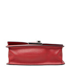 Prada Chain Shoulder Bag Red Saffiano Leather — view 3