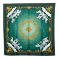 Hermes Carre 90 Cosmos Cosmology Scarf Green White Yellow Silk