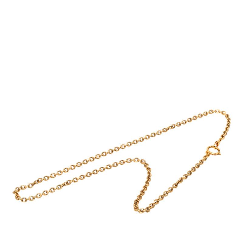 Chanel Vintage Chain Long Necklace Gold Plated — view 2