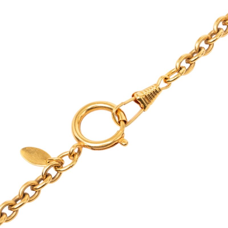 Chanel Vintage Chain Long Necklace Gold Plated — view 3