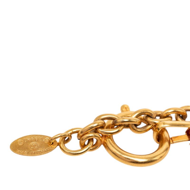 Chanel Vintage Chain Long Necklace Gold Plated — view 4