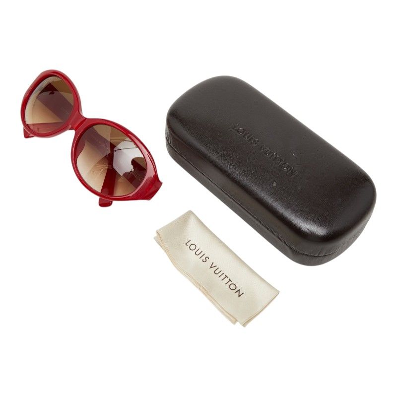Louis Vuitton Obsession Sunglasses Red Acetate Eyewear — view 8