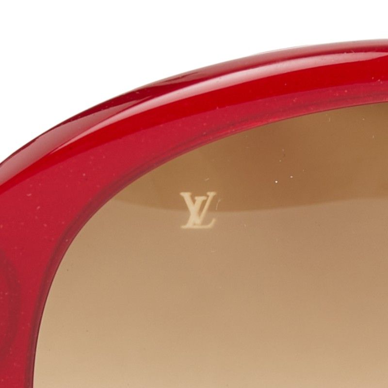 Louis Vuitton Obsession Sunglasses Red Acetate Eyewear — view 4