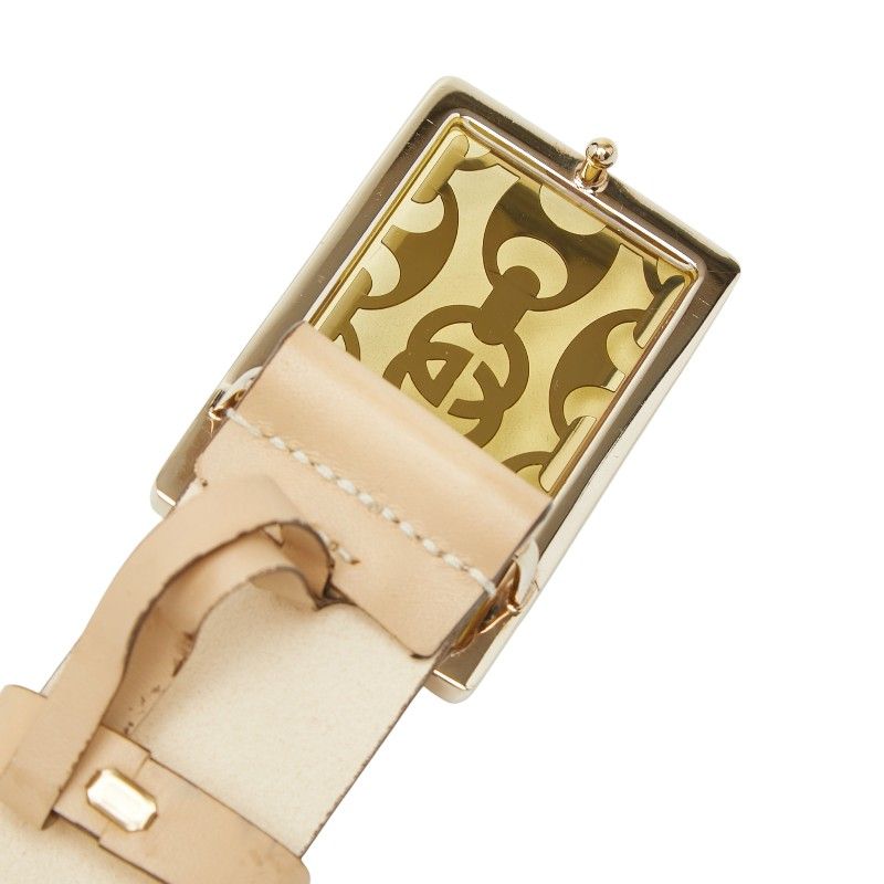 Gucci 80 32 Beige Leather Belt — view 5